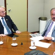 Reunião Marcio Lacerda e o deputado Vicente Cândido